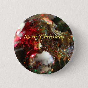 christmas butten 6 cm round badge