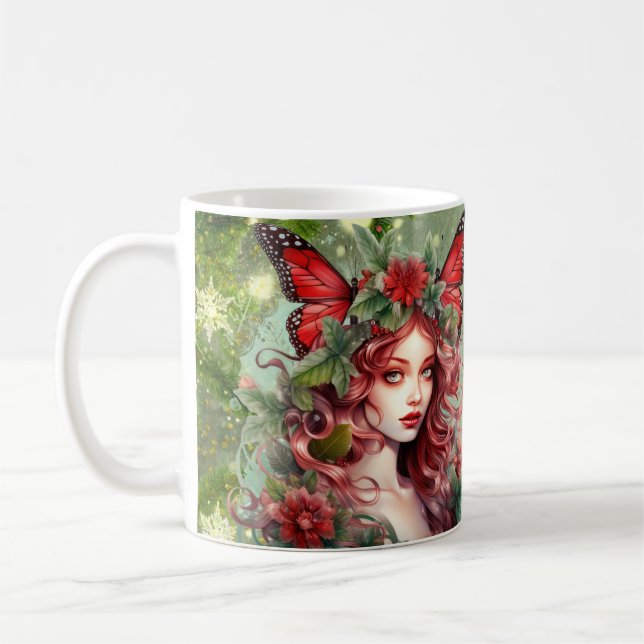 Christmas Butterfly Fairy          Coffee Mug (Left)