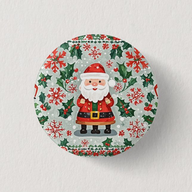 Christmas Button Badge (Front)