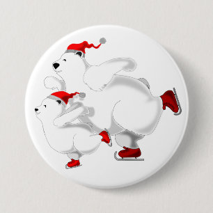 Christmas Button Gift with Happy Bears Family
