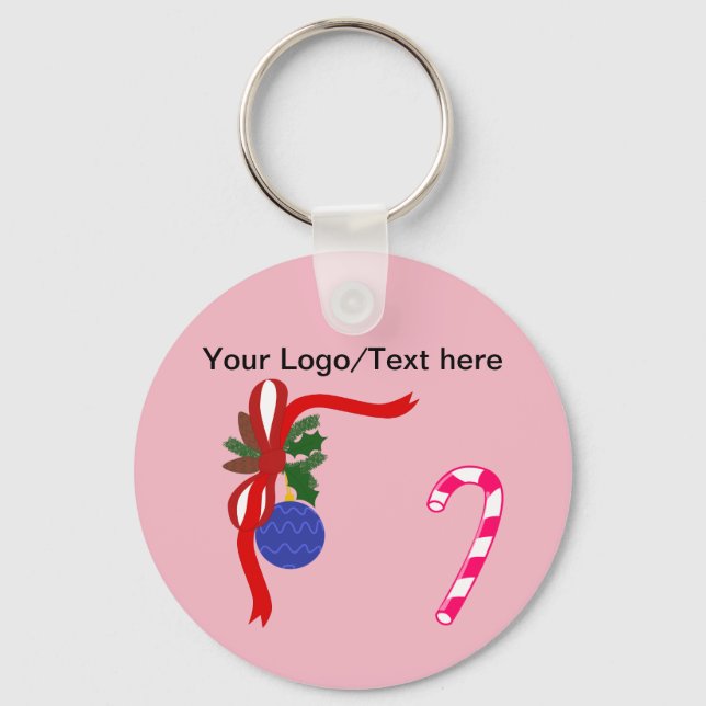 Christmas Button Keychain (Front)