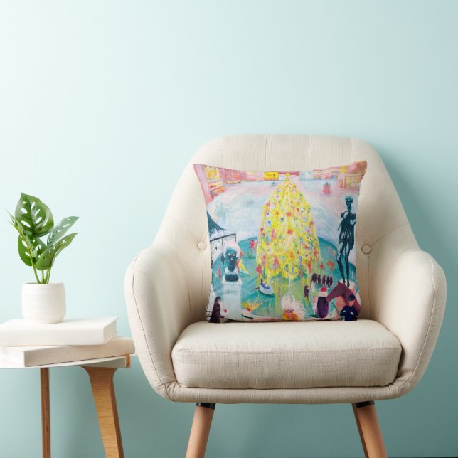 Christmas by Florine Stettheimer Cushion (Chair)