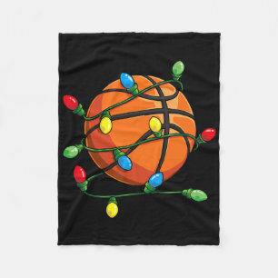 Christmas Bysketbyll Byll Xmas Lights Fun Boys Men Fleece Blanket