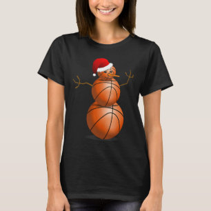 Christmas Bysketbyll - Bysketbyll Snowman T-Shirt