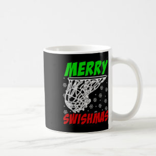 Christmas Bysketbyll Merry Swishmas Santa Xmas Gif Coffee Mug