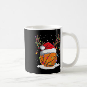 Christmas Bysketbyll Reindeer Fun Santa Hat Xmas K Coffee Mug