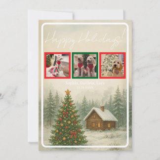 Christmas Cabin Holiday Invitation