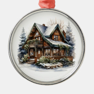 Christmas Cabin Ornament