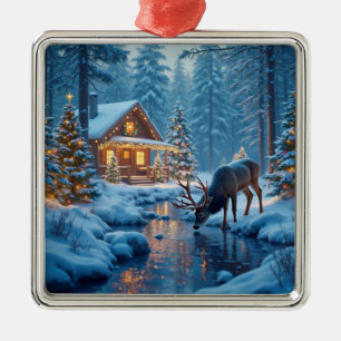 Christmas Cabin Ornament