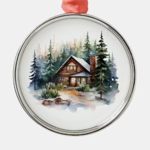 Christmas Cabin Ornament