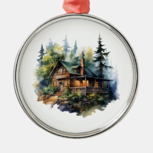 Christmas Cabin Ornament