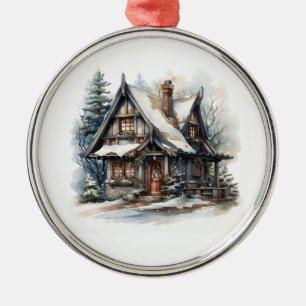 Christmas Cabin Ornament