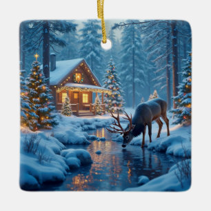 Christmas Cabin Ornament