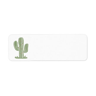 Christmas cactus address labels