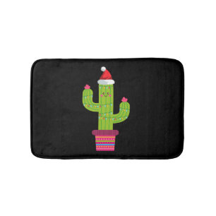 Christmas Cactus Bath Mat