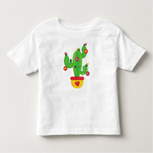 Christmas Cactus, Cute Cactus, Christmas Ornaments Toddler T-Shirt