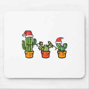 Christmas Cactus Cute Succulent Plant Xmas Men Wom Mouse Pad