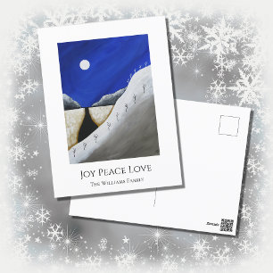 Christmas Cactus Desert Southwest  Holiday Postcard