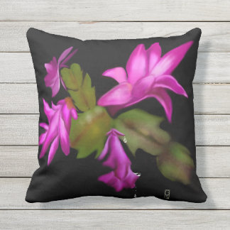 Christmas Cactus Outdoor Cushion