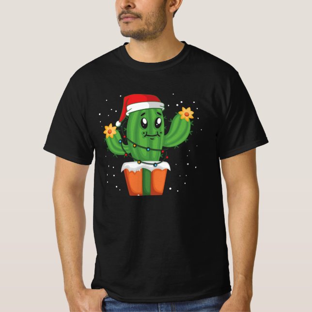 Christmas Cactus Succulent T-Shirt (Front)