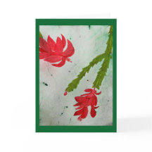 Christmas Cactus watercolor