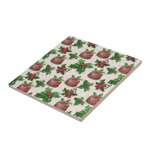 Christmas Cake Ceramic Tile