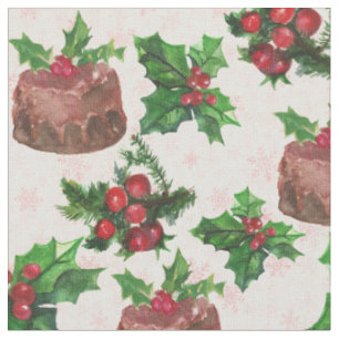 Christmas Cake Fabric