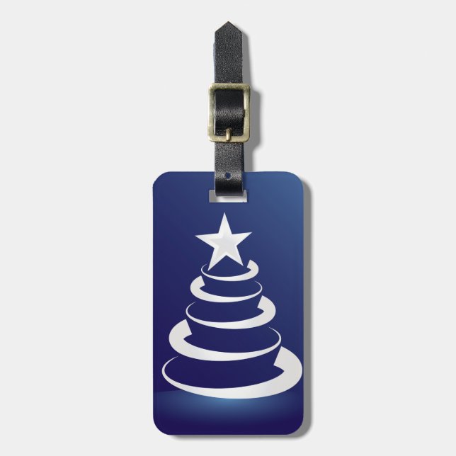 Christmas cake luggage tag (Front Vertical)