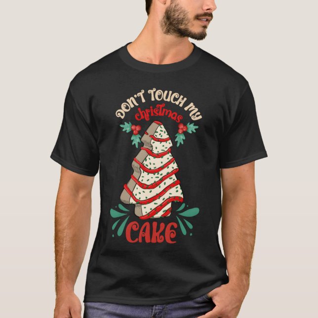 Christmas Cake retro T-Shirt (Front)