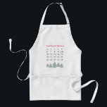 Christmas Calendar Countdown to Christmas Art Standard Apron<br><div class="desc">Enjoy our countdown to Christmas art.</div>