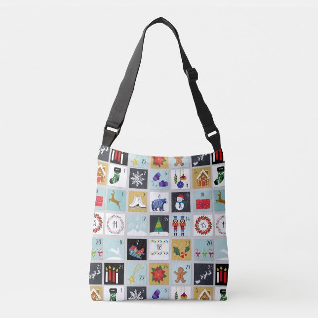 Christmas Calendar Crossbody Bag (Front)