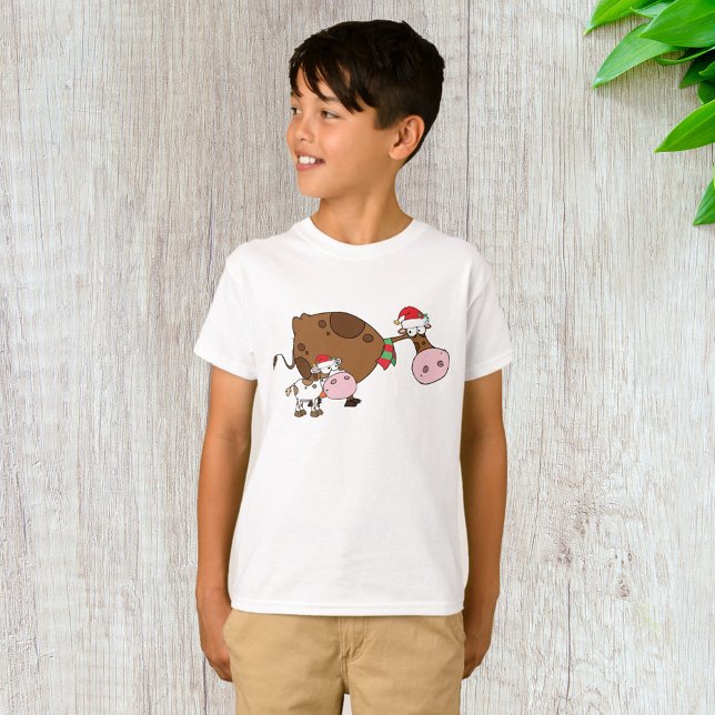 Christmas Calf And Cow T-Shirt (Creator Uploaded)