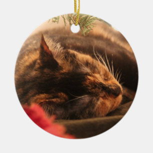 Christmas Calico Cat Ornament