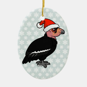 Christmas California Condor Ceramic Tree Decoration