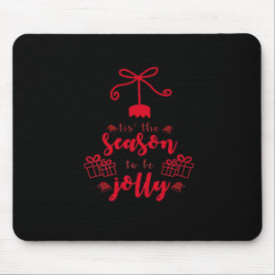 Christmas Calligraphy - Tis The Season Mouse Pad
