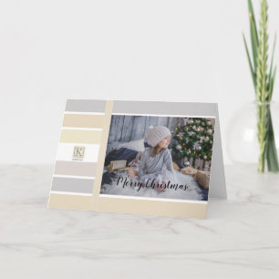Christmas Calligraphy Winter Colour Palette Photo Card
