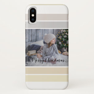 Christmas Calligraphy Winter Colour Palette Photo iPhone X Case
