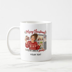 Christmas calories can wait until January! Coffee Mug