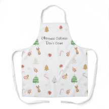 Christmas Calories Don’t Count Kitchen Apron