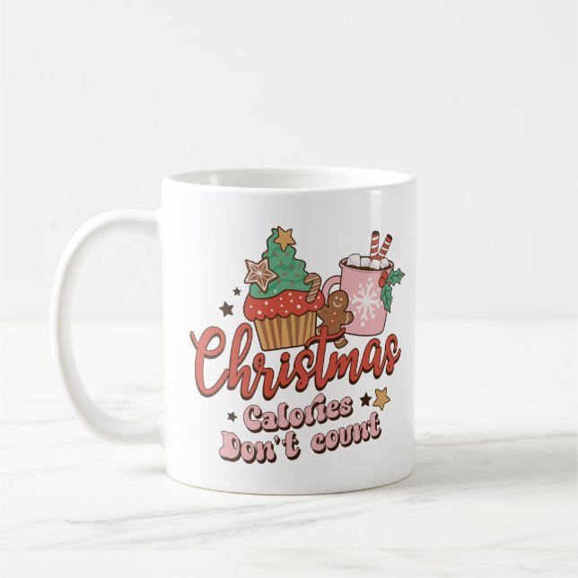 Christmas Calories Don't Count Coffee Mug (Left)