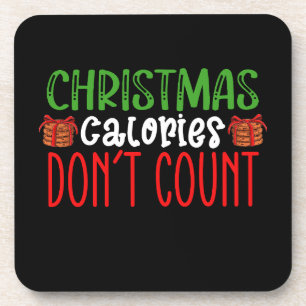 Christmas Calories Don't Count Cookies Family Coaster