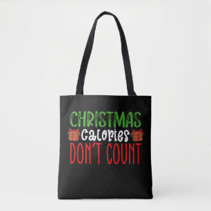 Christmas Calories Don't Count Cookies Family Tote Bag