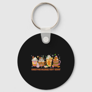 Christmas Calories Dont Count Funny Christmas Coff Key Ring