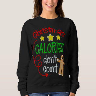 Christmas Calories Don't Count - Funny Cute Ginger Sweatshirt