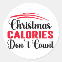 Christmas Calories Don't Count Funny Kitchen Quote