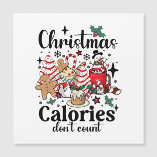Christmas Calories Don't Count Magnetic Invitation