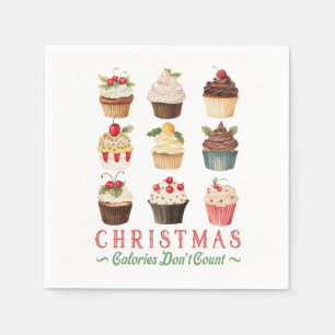 Christmas Calories Don't Count Napkin