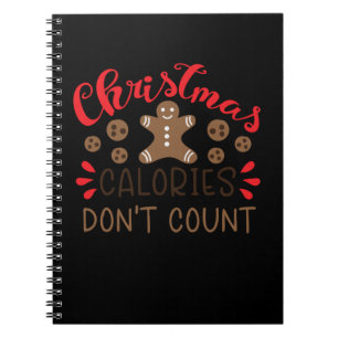 Christmas calories don't count notebook