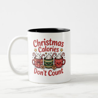 christmas calories dont count  Two-Tone coffee mug