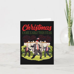 Christmas Came Early This Year Funny Santa Trump P Card